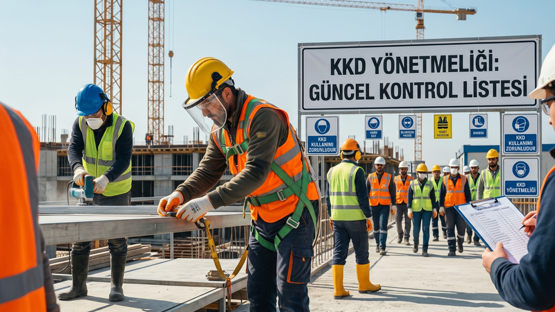 İnşaat Sahasında KKD Yönetmeliği: 2026 Güncel Kontrol Listesi