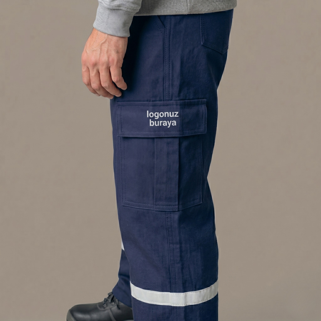 Kargo İş Pantolonu — Lacivert, Yazlık/Kışlık Gabardin