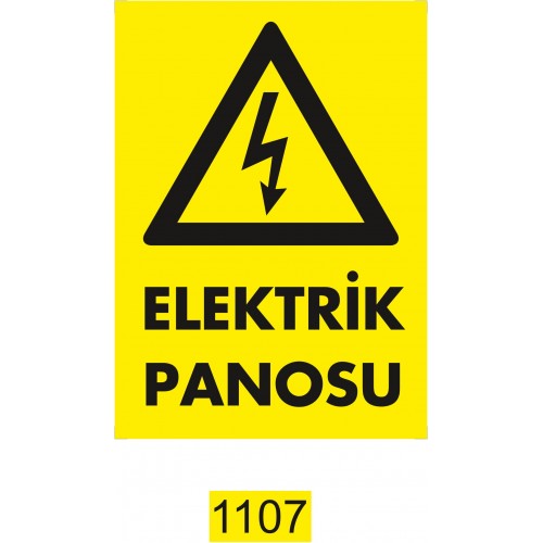 Elektrik Panosu İkaz Levhası