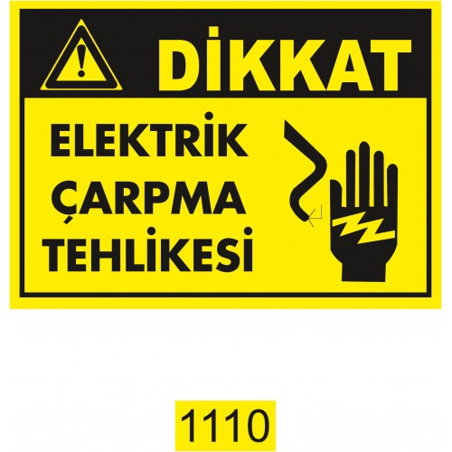 Elektrik Çarpma Tehlikesi İkaz Levhası