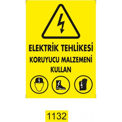Koruyucu Malzeme Kullan İkaz Levhası