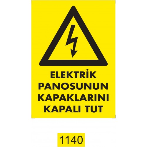 Elektrik Panosu İkaz Levhası