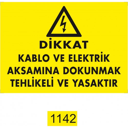 Kablo Elektrik İkaz Levhası