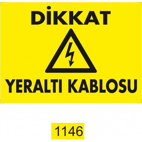Yeraltı Kablosu  İkaz Levhası