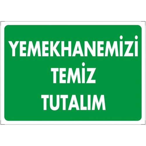 Temizlik İkaz Levhası
