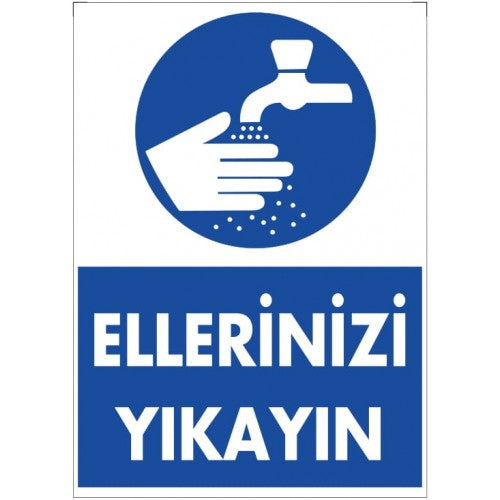 Ellerinizi Yıkayın İkaz Levhası
