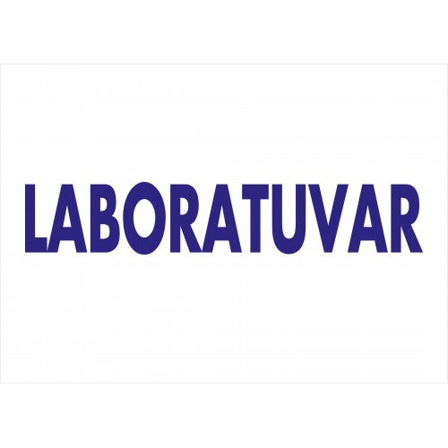 Laboratuvar Tanıtım Levhası