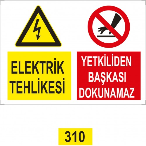Elektrik Tehlikesi İkaz Levhası