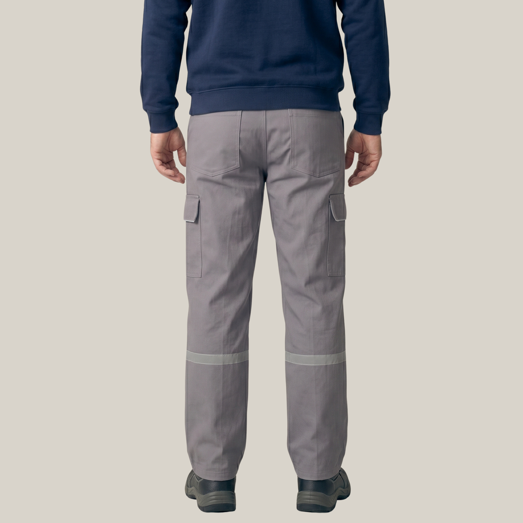 Kargo İş Pantolonu — Gri, Yazlık/Kışlık Gabardin