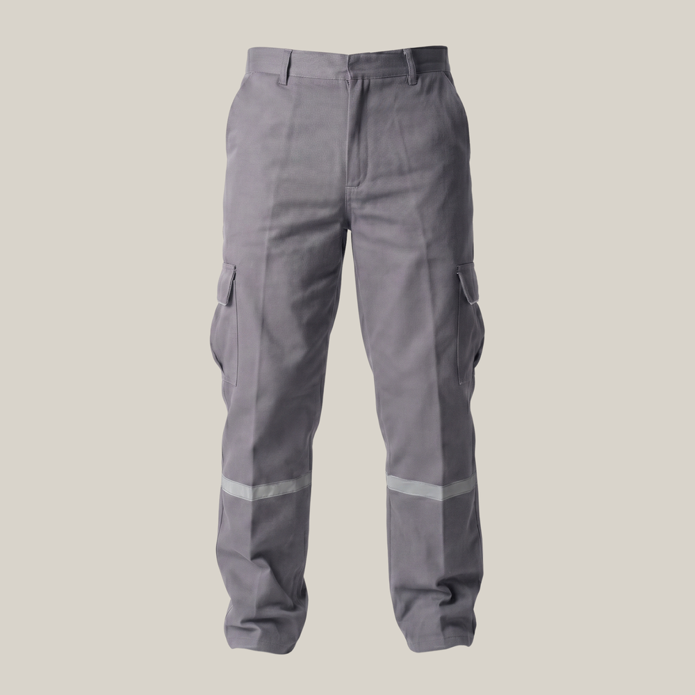 Kargo İş Pantolonu — Gri, Yazlık/Kışlık Gabardin