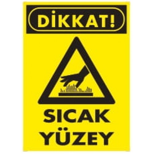 Sıcak Yüzey İkaz Levhası
