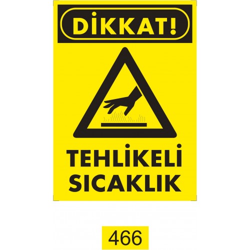 Tehlikeli Sıcaklık İkaz Levhası