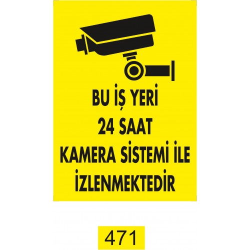 Güvenlik Kamerası İkaz Levhası