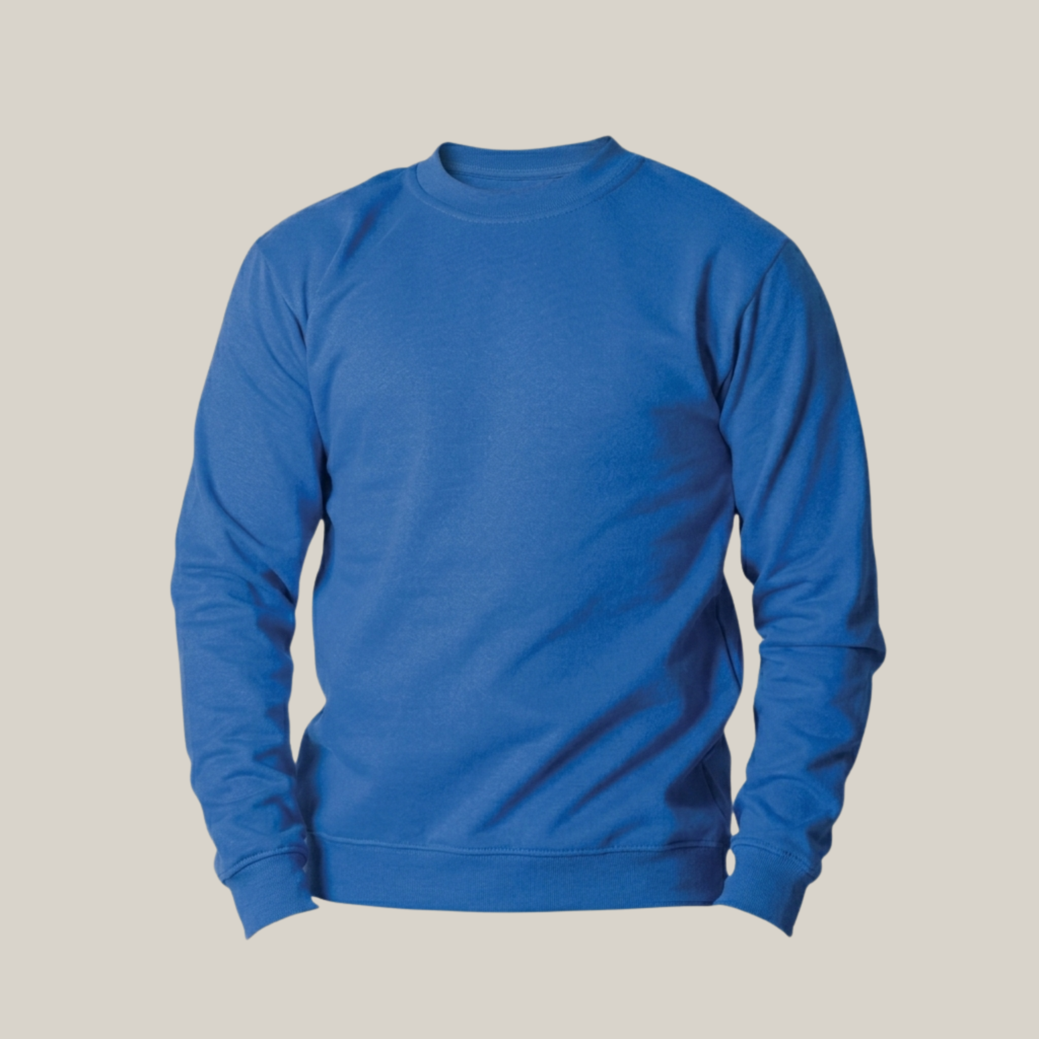 Bisiklet Yaka Uzun Kollu İki İplik Sweatshirt - 6 Renk