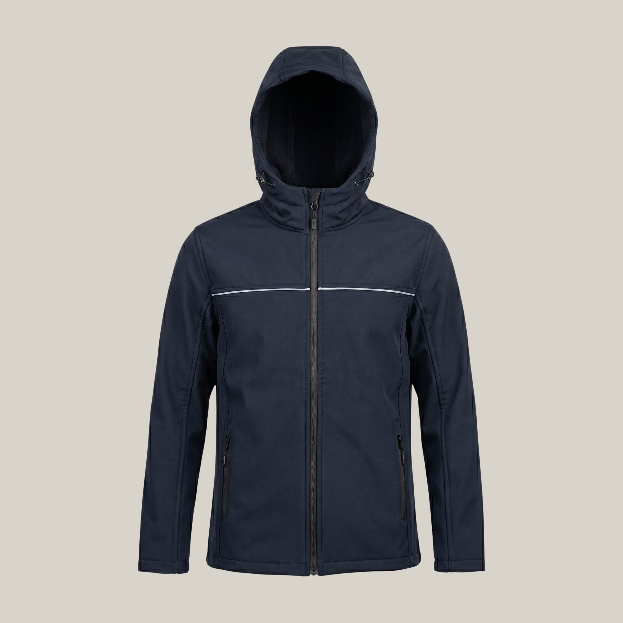 Softshell Mont — Kapşonlu, Reflektörlü, Su ve Rüzgâr Geçirmez