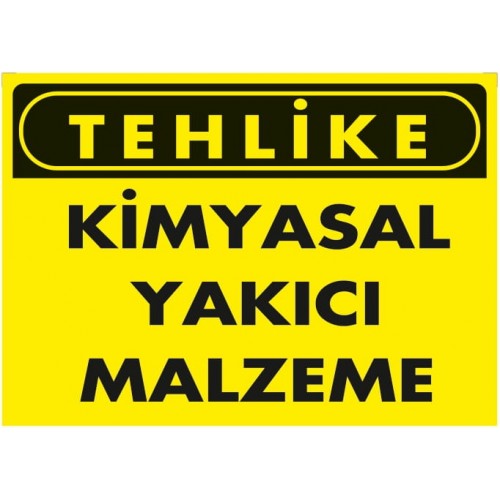 Kimyasal İkaz Levhası