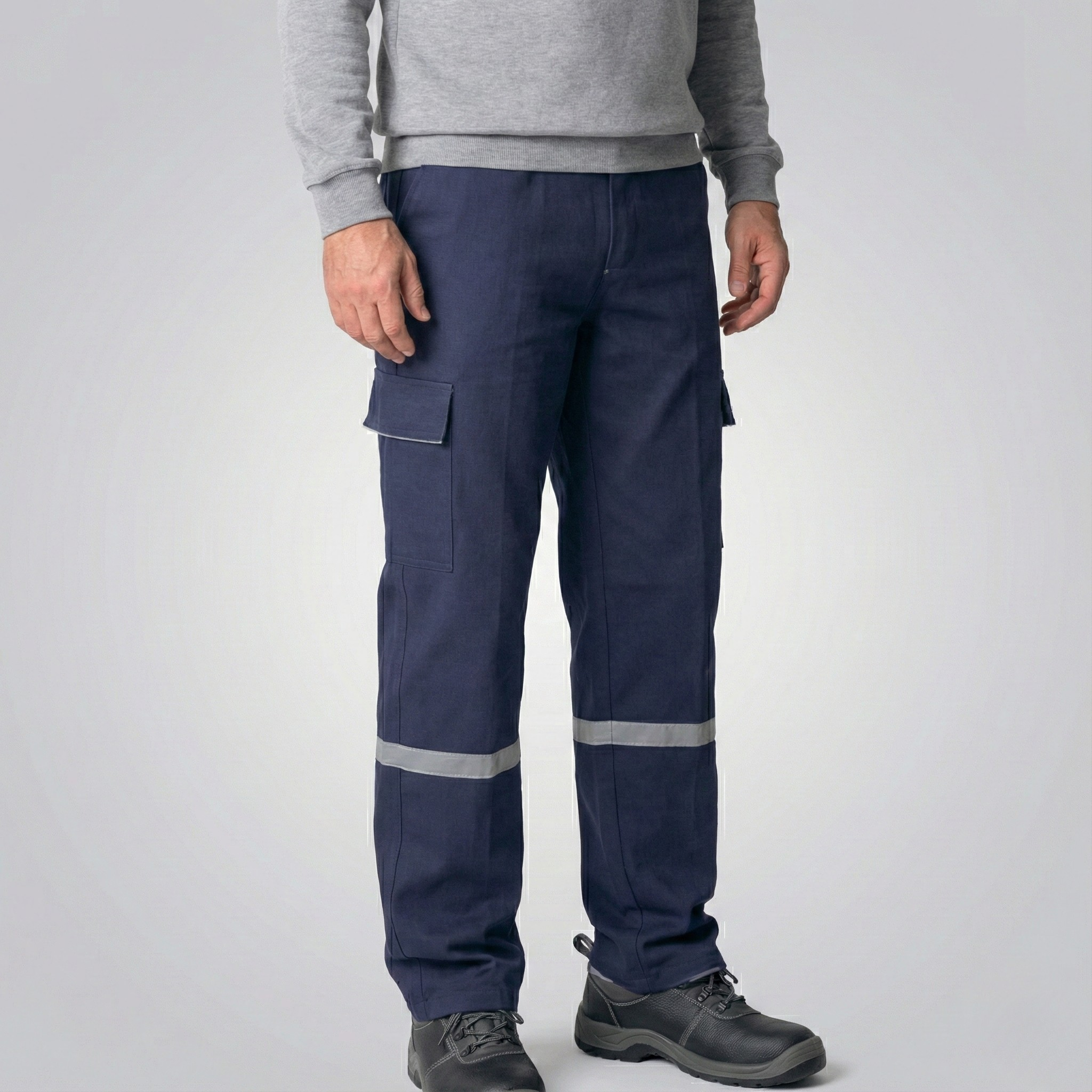 Kargo İş Pantolonu — Lacivert, Yazlık/Kışlık Gabardin