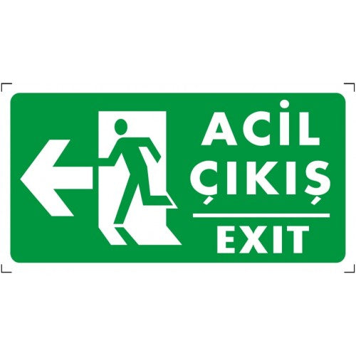 Acil Çıkış İkaz Levhası