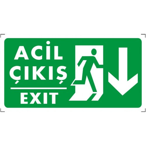 Acil Çıkış İkaz Levhası