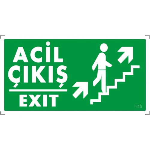 Acil Çıkış İkaz Levhası