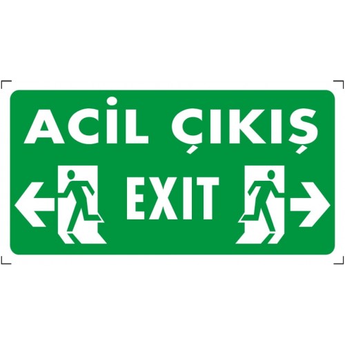 Acil Çıkış İkaz Levhası