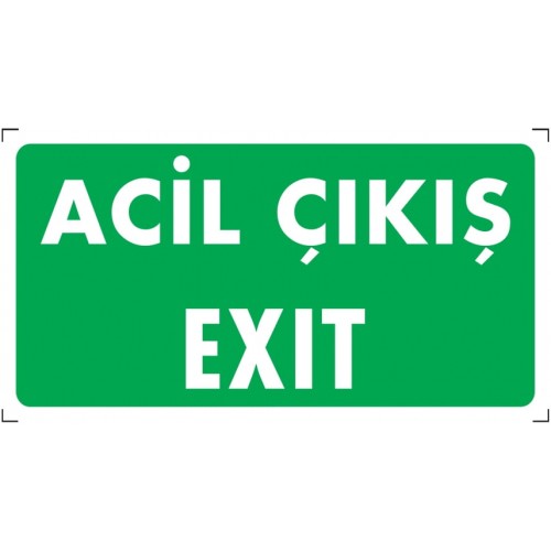 Acil Çıkış İkaz Levhası