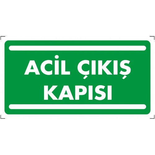 Acil Çıkış İkaz Levhası